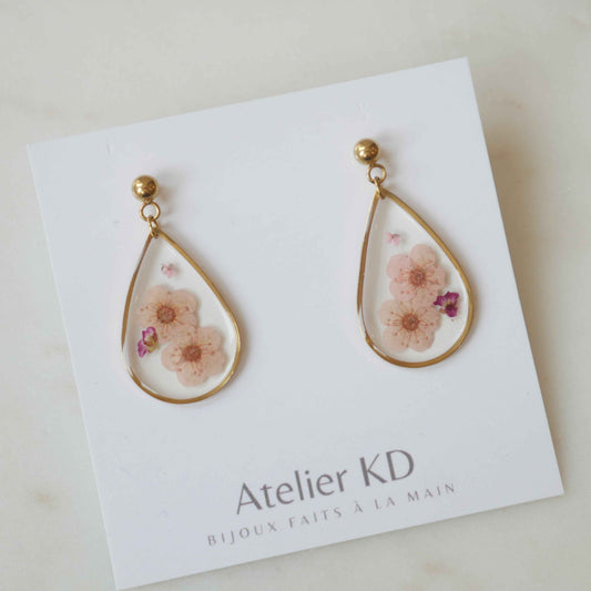 Edition Spéciale rose - Boucles d'oreilles