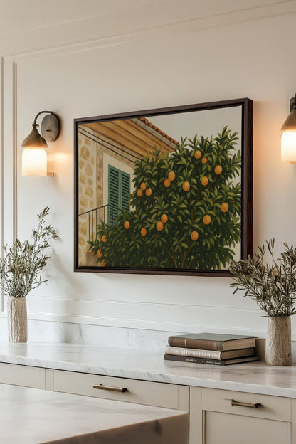 SOMMER IN DER PROVENCE, Werk auf gespannter Leinwand