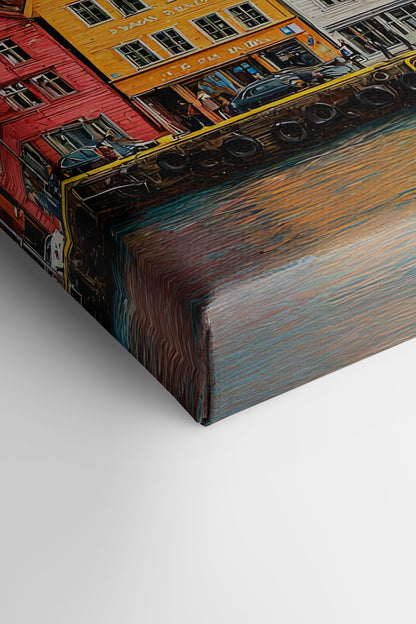 HARBOR COLORS, Artwork on Stretched Canvas