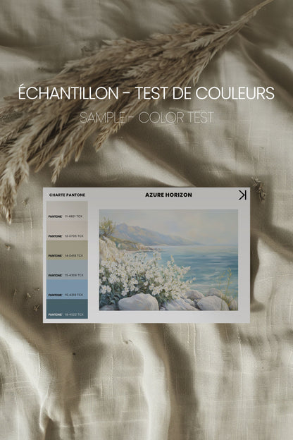 AZURE HORIZON, Werk auf gespannter Leinwand