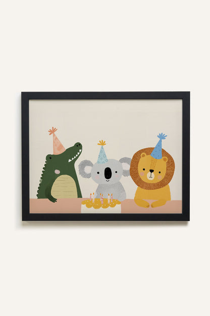 Copains de Fête, Gerahmte Leinwand