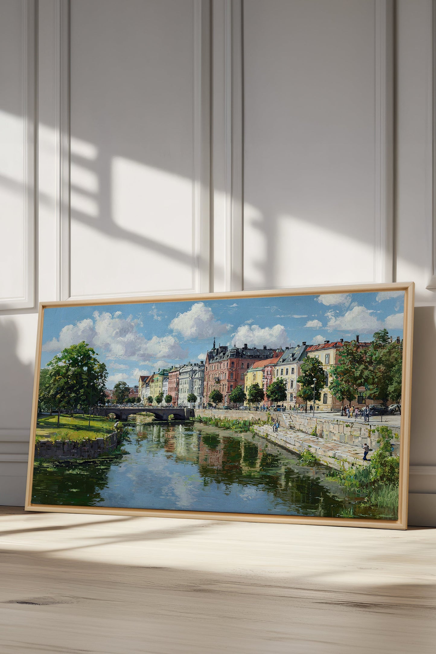 NÖRDLICHE STILLE, Kunstwerk auf gespannter Leinwand
