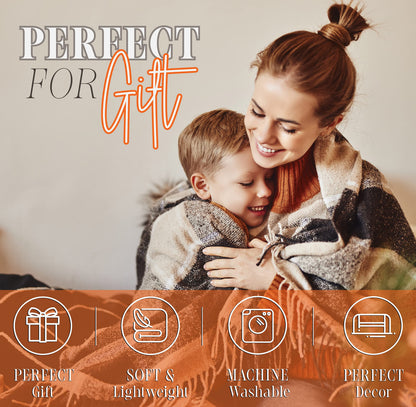Elegant Comfort Lightweight Throw Blanket- Halloween Themed, Soft, Cozy and Plush- Throw Blankets, Perfect for Lounging This Spooky Season, 50 x 60 inches, Halloween House, Throw Blanket
