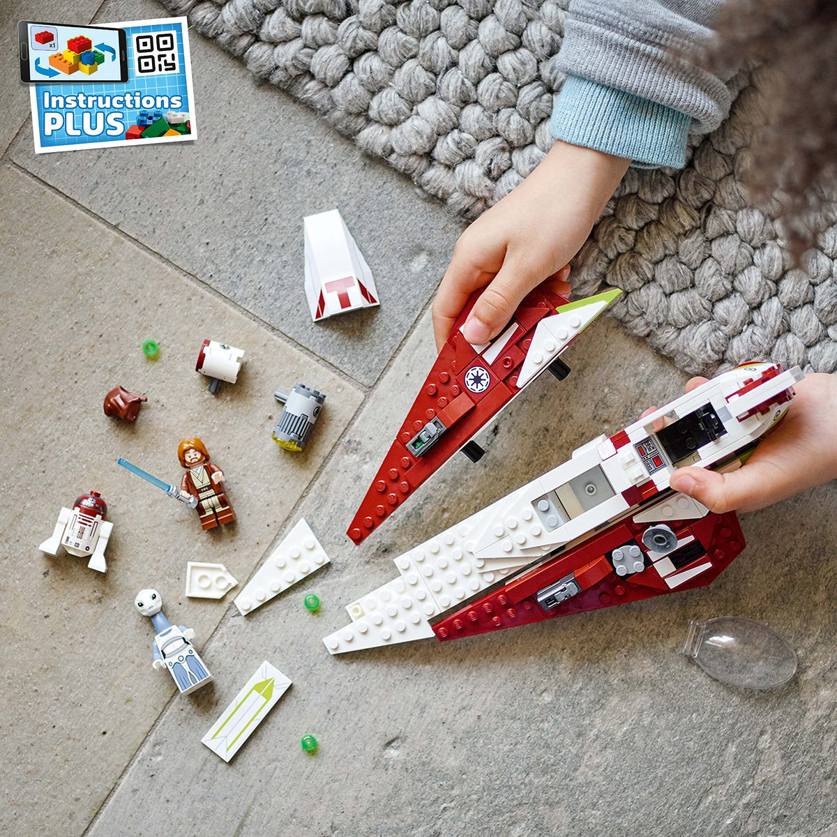 LEGO Star Wars OBI-Wan Kenobi's Jedi Starfighter 75333 Building Toy Set - Features Minifigures, Lightsaber, Clone Starship from Attack of The Clones, Great Gift for Kids, Boys, and Girls Ages 7+ 🍁 All In One Marketplace Canada