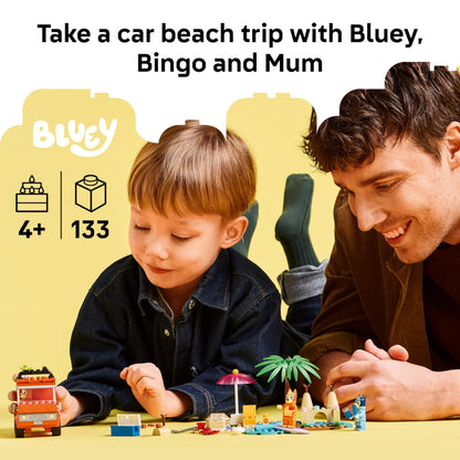 LEGO Bluey: Bluey’s Beach & Family Car Trip - Toddler Learning Toy for Kids 4+ - Includes Bluey, Bingo, and Mum Minifigures - Birthday Gift for Boys and Girls, Ages 4+ - 11202 🍁 All In One Marketplace Canada