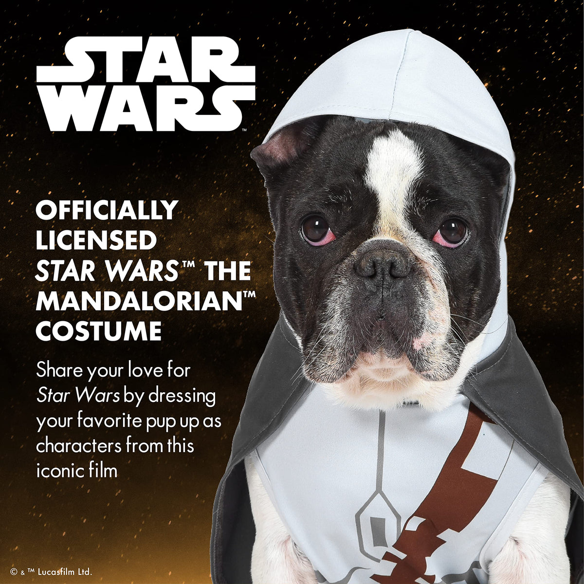 Star Wars for Pets The Mandalorian Dog Costume, Medium