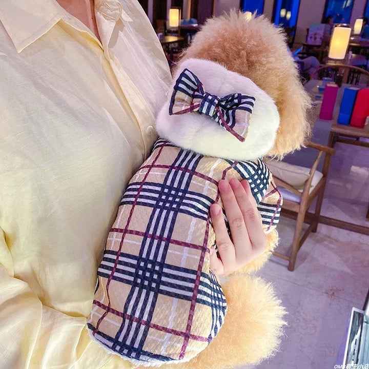 Brrbrry Plaid Dog Trench Coat | Classic Dog Outerwear