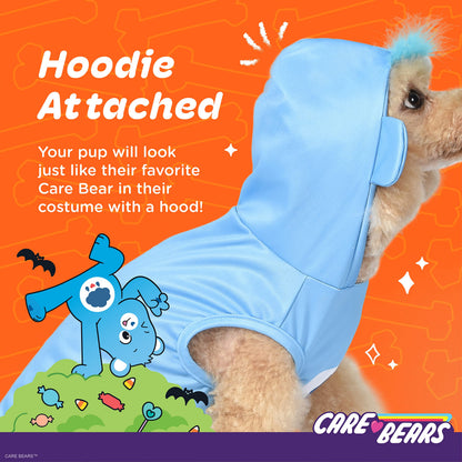 Care Bear for Pets Halloween Grumpy Bear Sleeveless Hoodie Dog Costume - Officially Licensed Halloween Costumes for Dogs, Size Medium