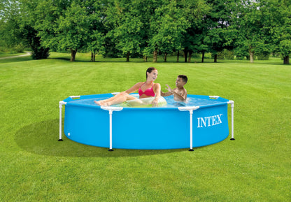 INTEX 28205EH Metal Frame Above Ground Swimming Pool: 8ft x 20in – Puncture-Resistant Material – Easy Assemble – Rust Resistant – 483 Gallon Capacity 🍁 All In One Marketplace Canada