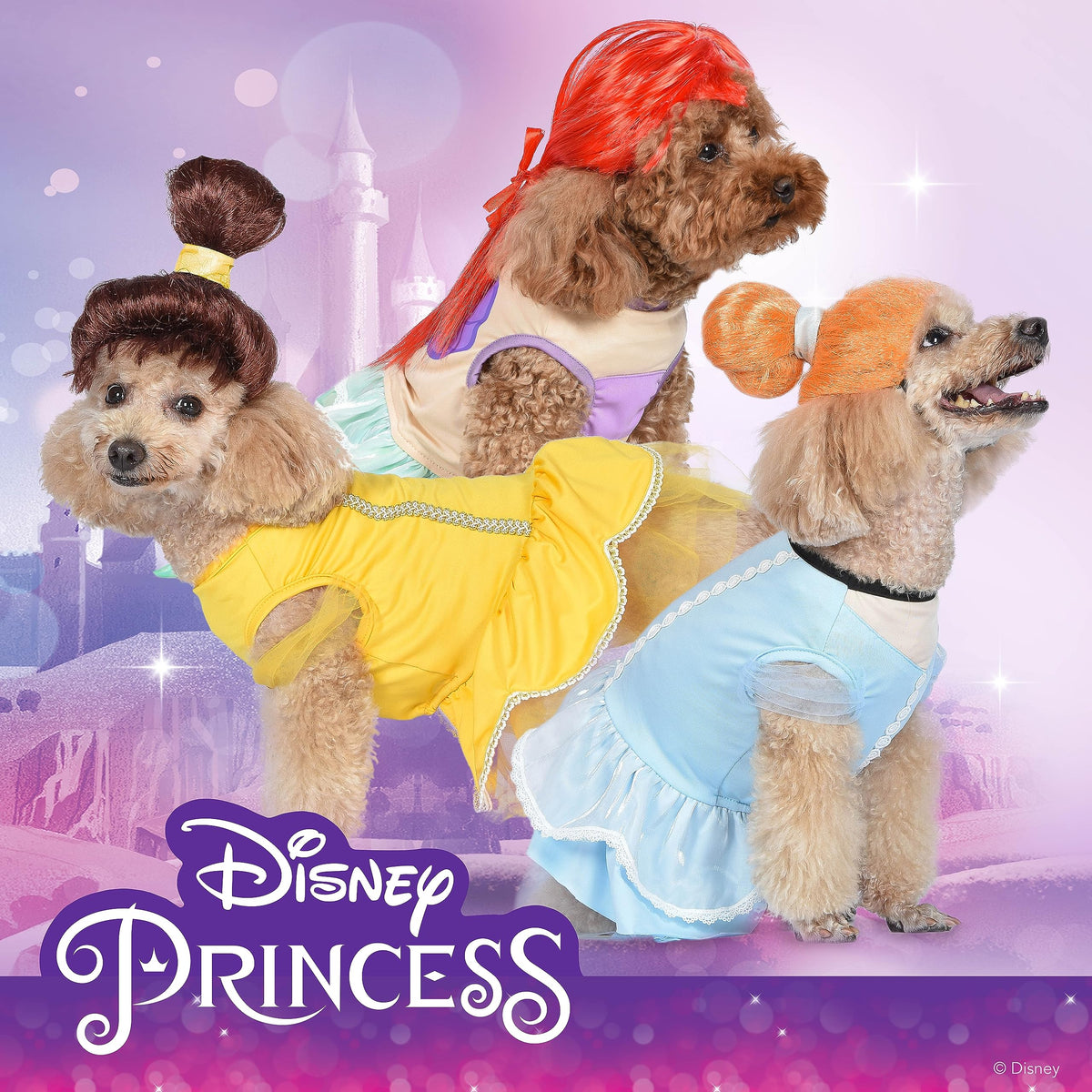 Disney for Pets Halloween Princess Ariel Dog Costume - Officially Licensed Halloween Costumes for Dogs, Size Medium