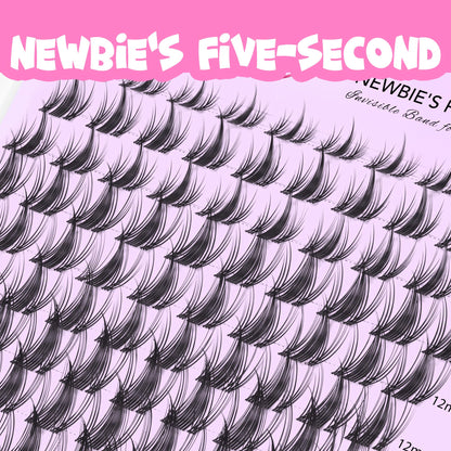 VEYESBEAUTY Lash Clusters Eyelashes Cluster Lashes Extensions Newbie's Five-Second Layered Eyelash Clusters False Eyelashes Wispy Mixed Length Fluffy(Manga, 8-16mm) 🍁 All In One Marketplace Canada