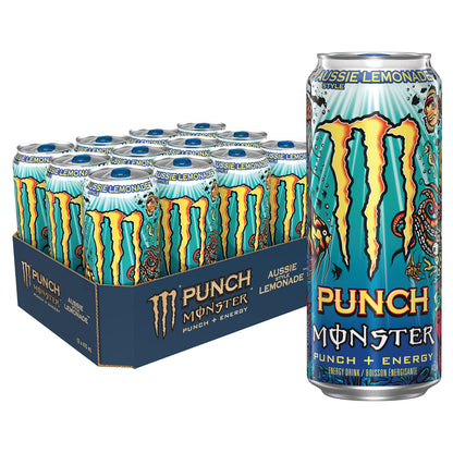 MONSTER ENERGY, Punch Aussie Style Lemonade, 473 mL Cans (12 Pack) – Energy Drink 🍁 All In One Marketplace Canada