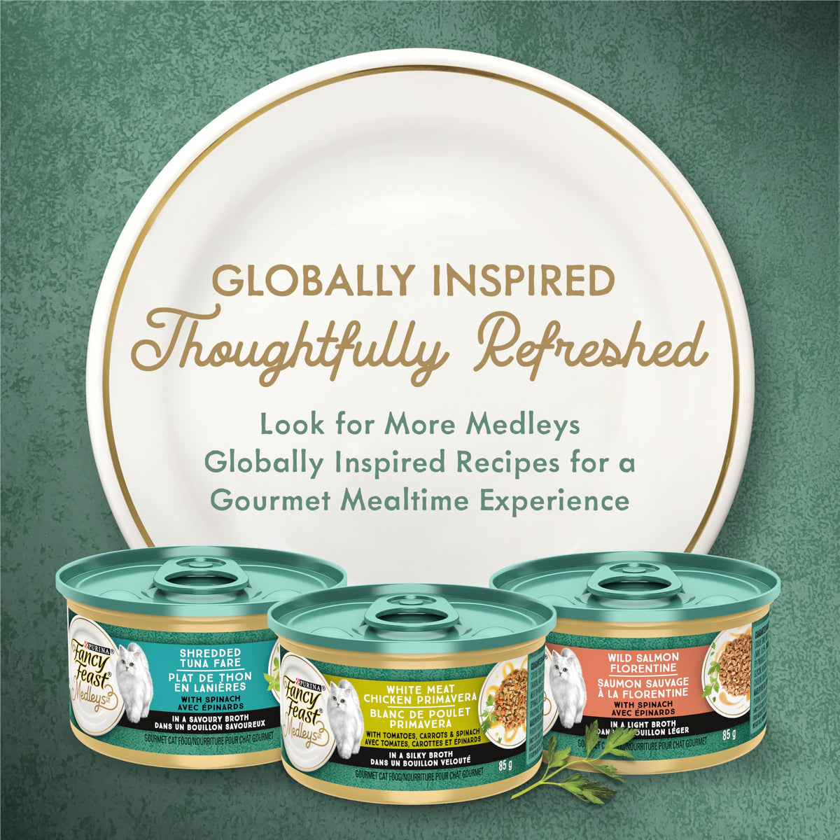 Fancy Feast Medleys Wet Cat Food, White Meat Chicken Primavera - 85 g Can (24 Pack) 🍁 All In One Marketplace Canada