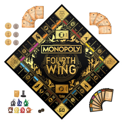 Monopoly Fourth Wing Edition Board Game for Adults | Officially Licensed Game Inspired by the Empyrean Series, Book 1 | 2-6 Players | Ages 17+ 🍁 All In One Marketplace Canada