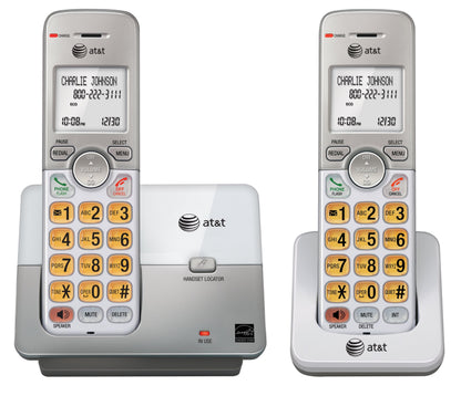 AT&T DECT 6.0 2 Cordless Phones with Caller ID, Handset Speakerphones, White and Grey 🍁 All In One Marketplace Canada