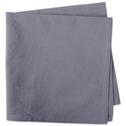 DII Oversized 20x20" Cotton Napkin, Pack of 6, Gray - Perfect for Halloween, Dinner Parties, BBQs, Weddings, Showers and Everyday Use