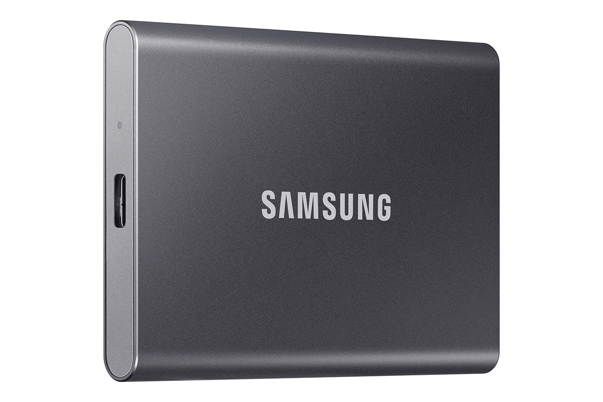 SAMSUNG T7 1TB, Portable SSD, Grey, up to 1050MB/s, USB 3.2 Gen2, Gaming, Students & Professionals, External Solid State Drive (MU-PC1T0T/AM) [Canada Version] 🍁 All In One Marketplace Canada