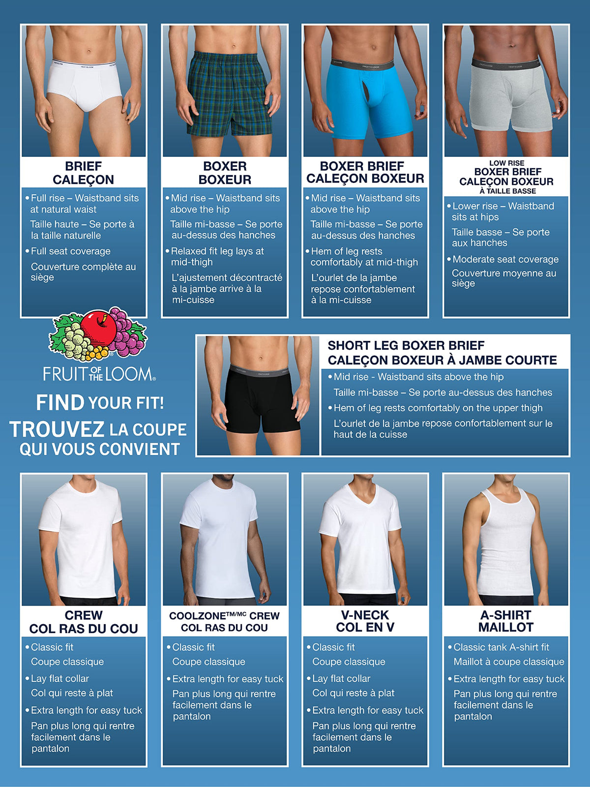 Fruit of the Loom mens Cotton (Regular & Big Men) Briefs, Regular - 6 Pack Assorted, Medium US 🍁 All In One Marketplace Canada