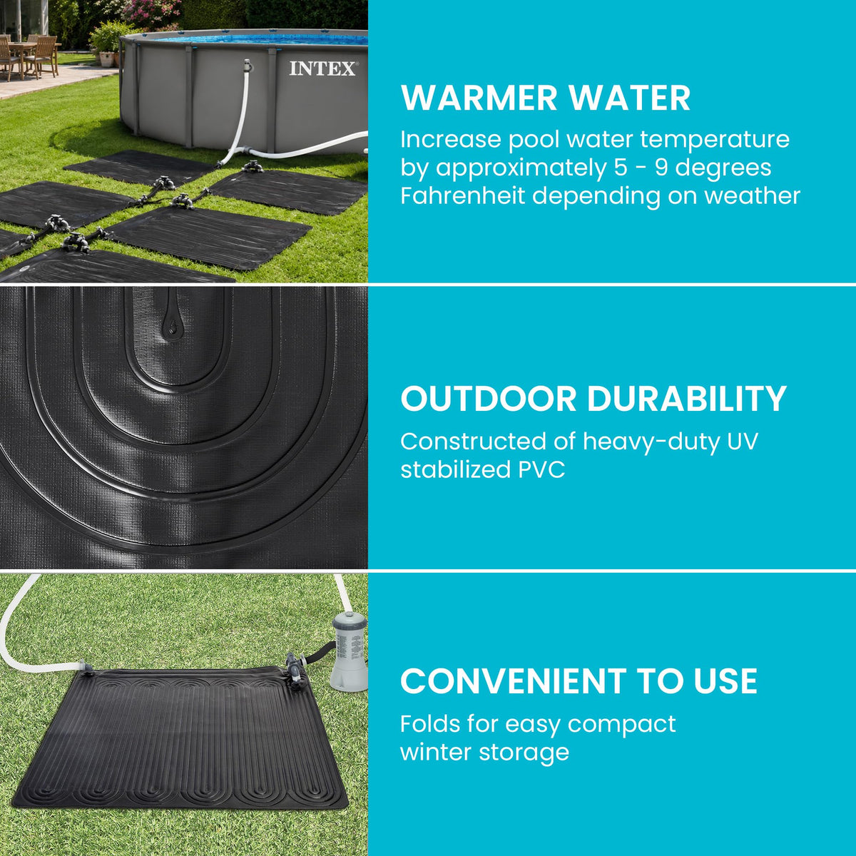 Intex Solar Heater Mat for Above Ground Swimming Pool, 47" X 47" 🍁 All In One Marketplace Canada