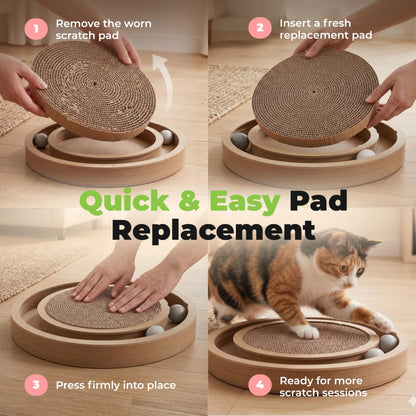 Best Pet Supplies Catify by Best Pet Supplies Spin and Scratch Replacement Pads (5 Pack) 🍁 All In One Marketplace Canada