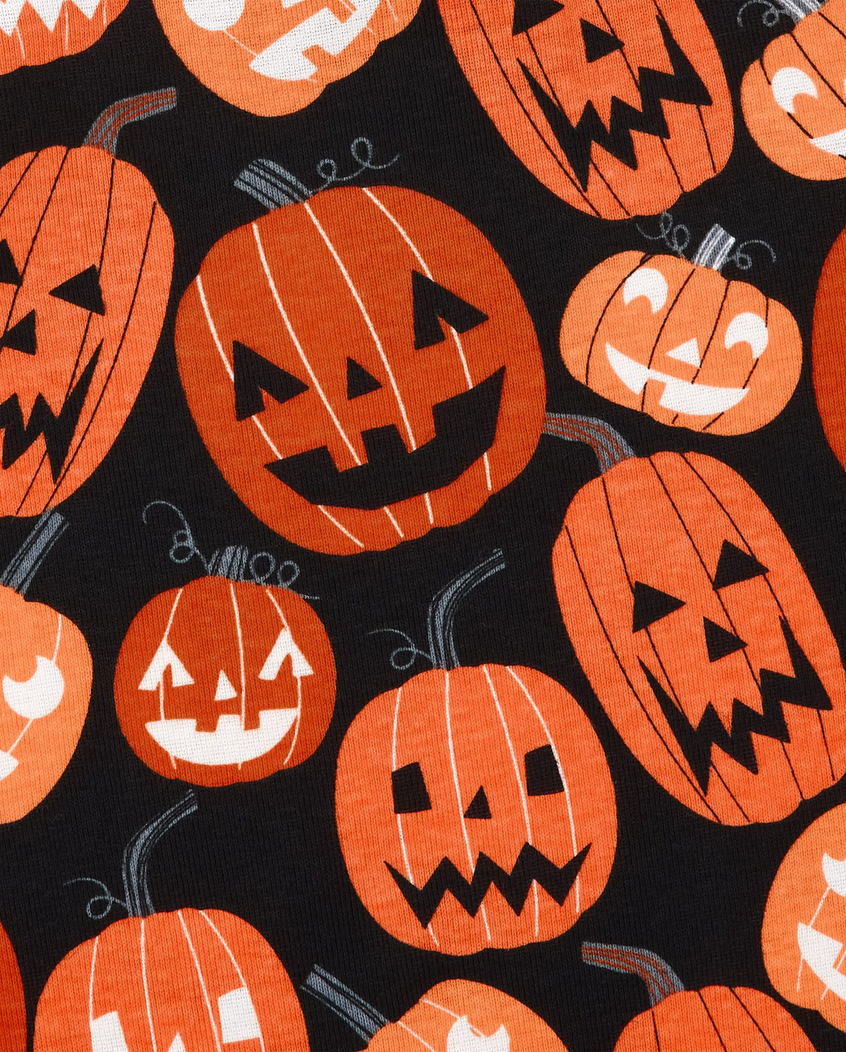 The Children's Place Kids' Family Matching, Halloween Pajama Sets, Cotton, Pumpkin Allover, 0-3 Months