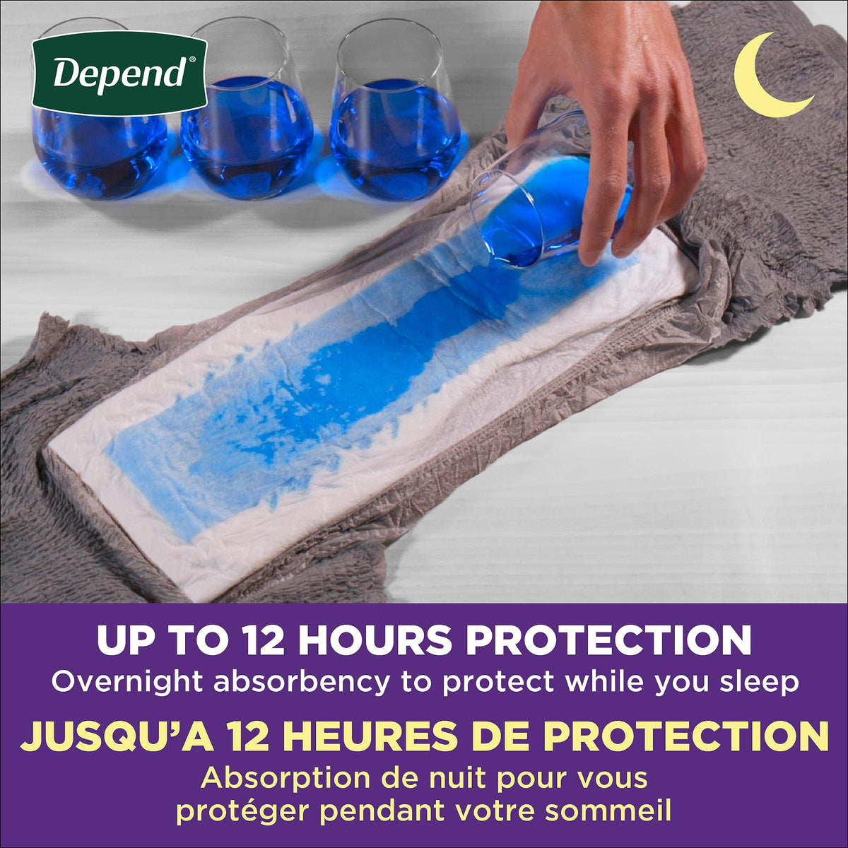 Depend Night Defense Adult Incontinence Underwear for Men, Disposable, Overnight, Extra-Large, Grey, 48 Count 🍁 All In One Marketplace Canada