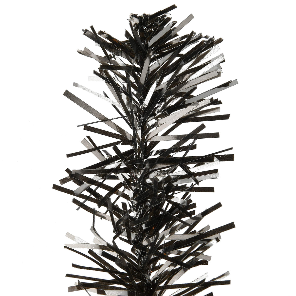 National Tree Company Tinsel Tree, Black, Orange, Halloween Collection, 24 in