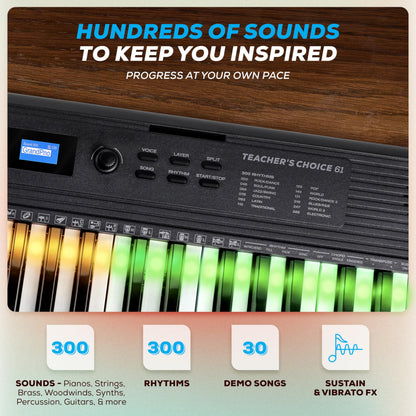 Alesis Teacher's Choice 61-Key Piano Keyboard Bundle with Light-up Keys 🍁 All In One Marketplace Canada