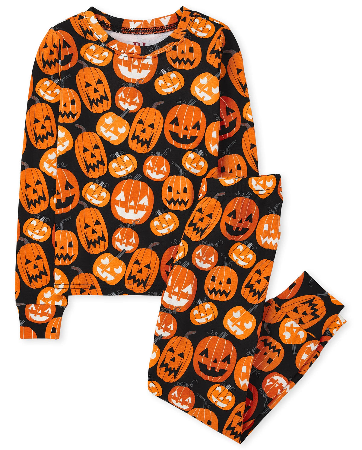 The Children's Place Kids' Family Matching, Halloween Pajama Sets, Cotton, Pumpkin Allover, 2T