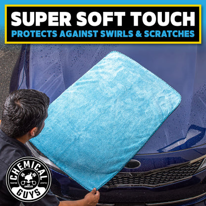 Chemical Guys Woolly Mammoth Microfiber Towel (36" x 25") Cars, Trucks, SUVs, RVs, Home, Pets, Messes, Blue 🍁 All In One Marketplace Canada