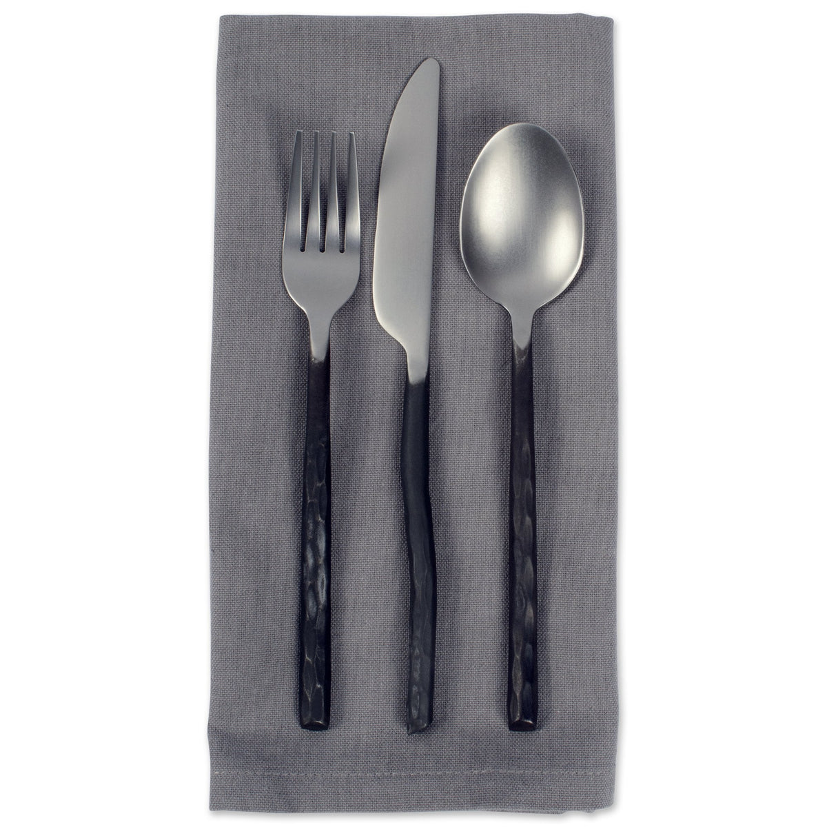 DII Oversized 20x20" Cotton Napkin, Pack of 6, Gray - Perfect for Halloween, Dinner Parties, BBQs, Weddings, Showers and Everyday Use