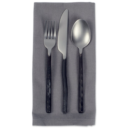 DII Oversized 20x20" Cotton Napkin, Pack of 6, Gray - Perfect for Halloween, Dinner Parties, BBQs, Weddings, Showers and Everyday Use