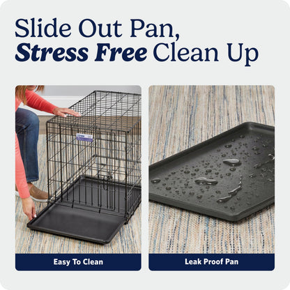 MidWest Homes for Pets 24-Inch iCrate for Small Breeds, 12-20 lbs, Single Door Folding Dog Crate with Divider Panel, Leak-Proof Tray & Secure Latch, Portable, Durable & Easy to Assemble 🍁 All In One Marketplace Canada