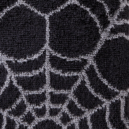 SKL Home Halloween Spider Web 100% Cotton Jacquard 2pc Hand Towel Set, Reversible, Soft & Absorbent, Decorative for Bath/Kitchen/Bar & Gift, Black