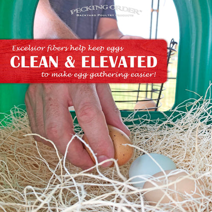Nest Box Pads for Chicken Nesting Boxes - 13 x 13 Pads Made in USA from Sustainably Sourced Aspen Excelsior (5 Pack) 🍁 All In One Marketplace Canada