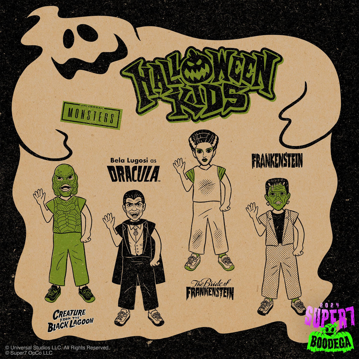 Super7 Halloween Kids Universal Monsters Creature from the Black Lagoon Girl - 3.75" Universal Monsters Movies Action Figure Classic Movie Collectibles
