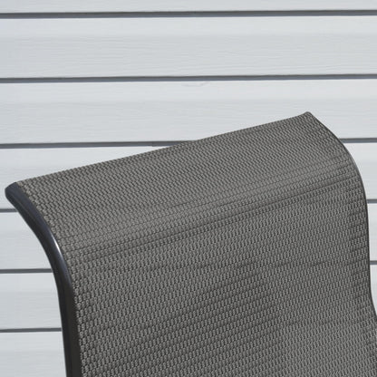 Sojag Belle Patio Glider Chair with Heavy-Duty Steel Frame and PVC-Coated Fabric, Easy-Glide Outdoor Patio Rocking Chair, Dark Grey 🍁 All In One Marketplace Canada