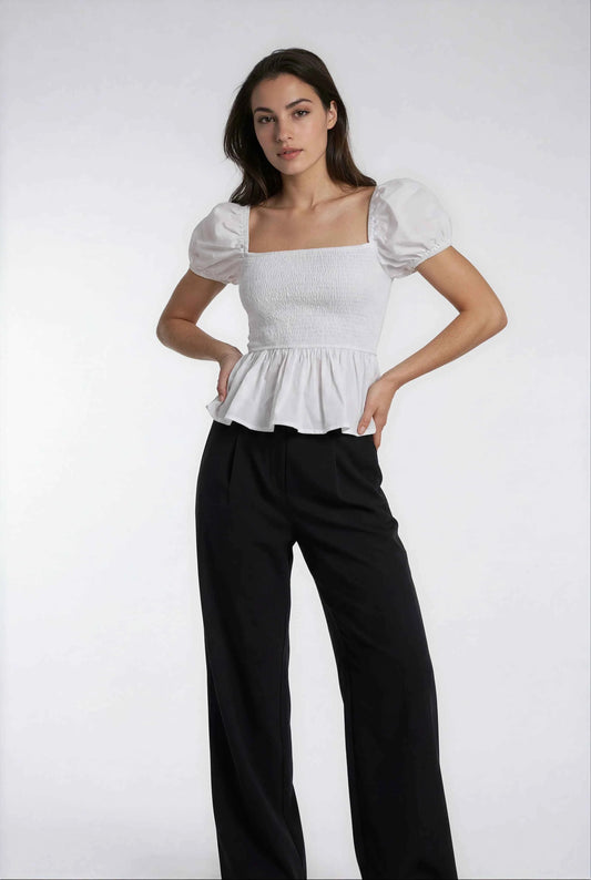 Luxeflow - Elevated Wide Leg Sweatpants Trouser Pants Black