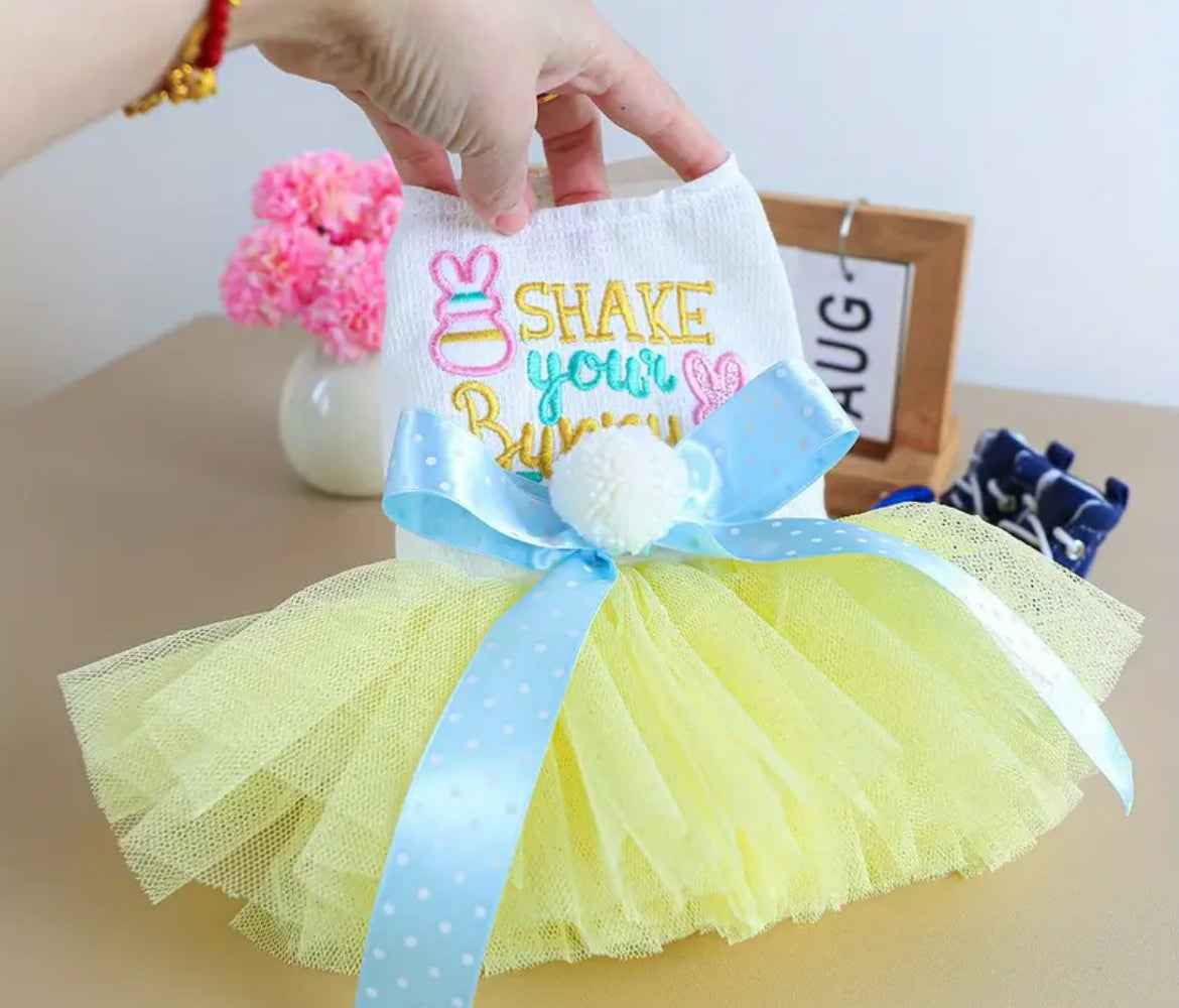 Shake Your Bunny Easter Dress – Festive Luxury Dog Dress
