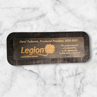 Large 4-Player Cribbage Board - 24" x 9.5" | Personalized Gift