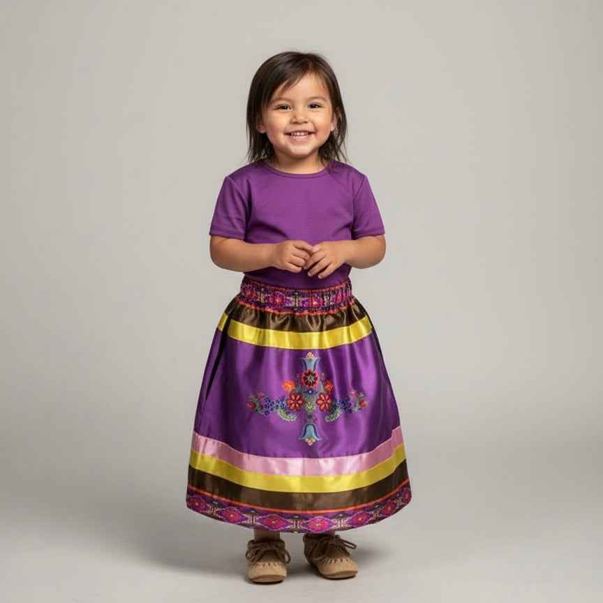 OLDTRIBES™ Infants Floral Ribbon Sk