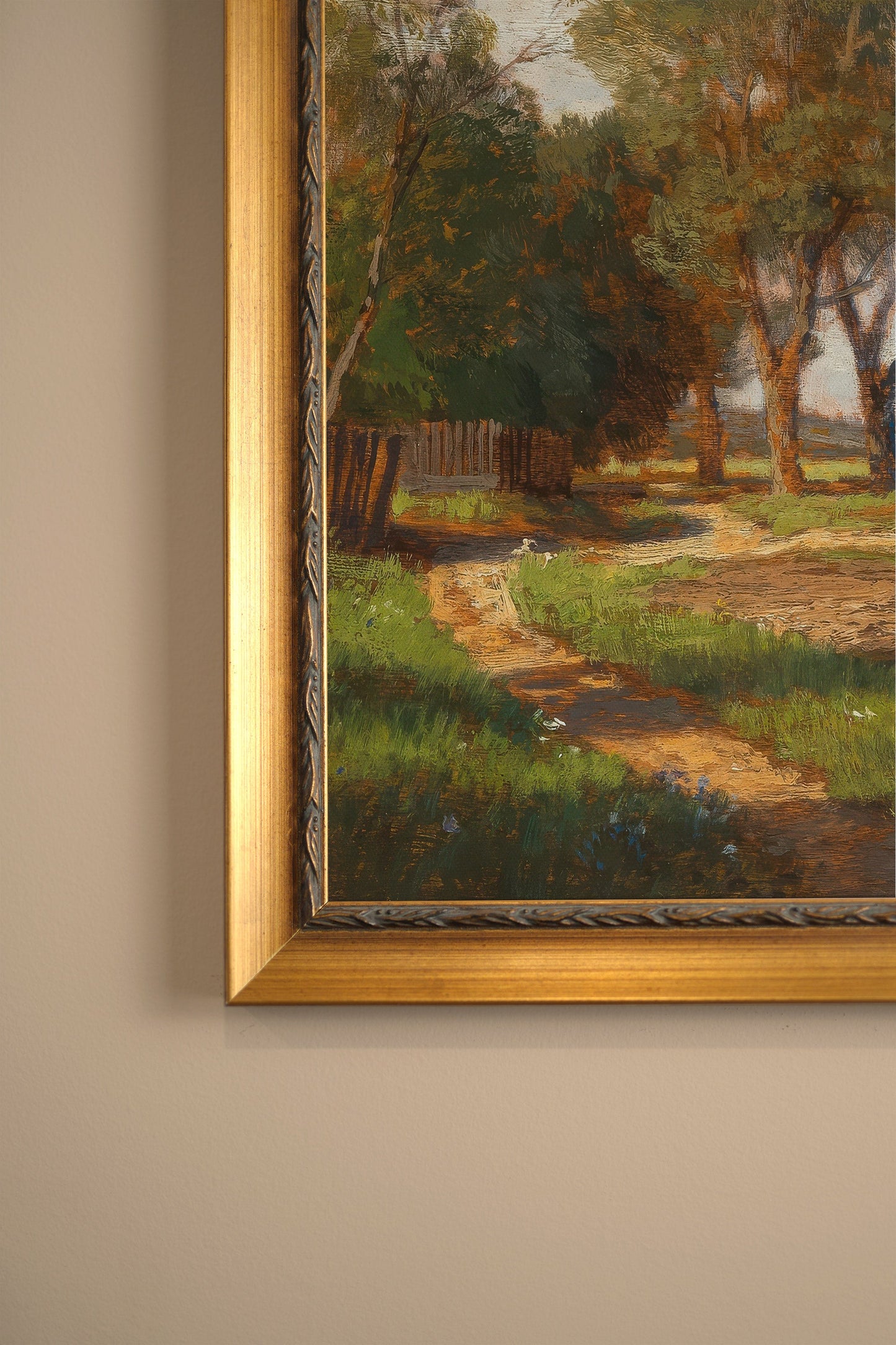 GESÄNGE DER ERDE, VINTAGE-RAHMEN GOLD