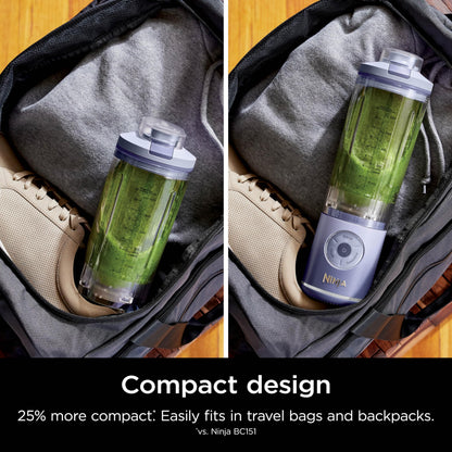 Ninja Blender, Blast Max, Cordless, Personal Blender for Smoothies, Frozen Drinks, Ice Crush, 22 oz. Removable Vessel, Leakproof Lid, BPA-Free, Dishwasher Safe, Auto-iQ Technology, Lavender, BC251CLD 🍁 All In One Marketplace Canada