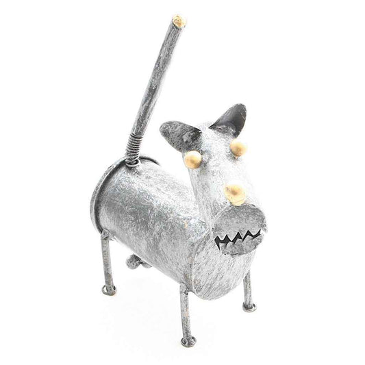 Metal Dog With Balls