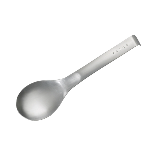 Eatoco Japan Suqu Servierlöffel – Edelstahl mit Hakenstiel (230 mm)
