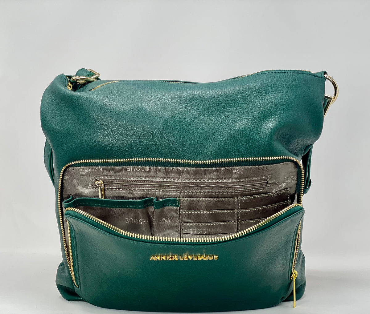 Sac à main transformable vert foncé - Alexandra