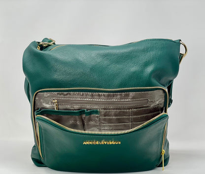 Sac à main transformable vert foncé - Alexandra