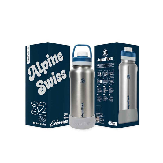 Aqua Flask Colorwave 32oz – Stainless Steel, Vacuum Insulated, Hot & Cold, Leak Proof, Travel & Office Bottle
