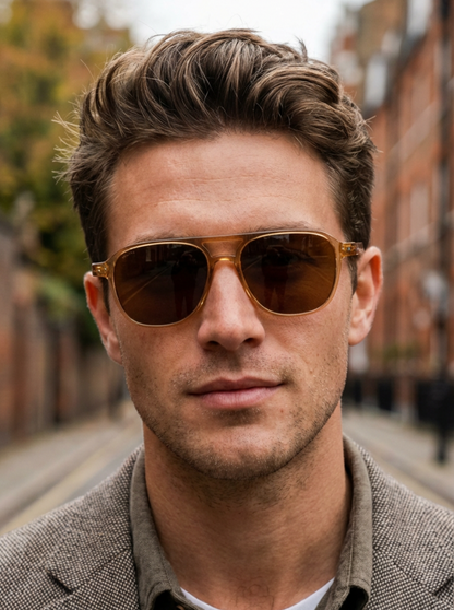 Zephyr – Retro Acetate Aviator Sunglasses | Bolero Eyewear