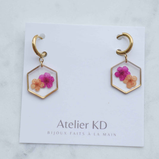 Edition Spéciale - Boucles d'oreilles Lola - hexa